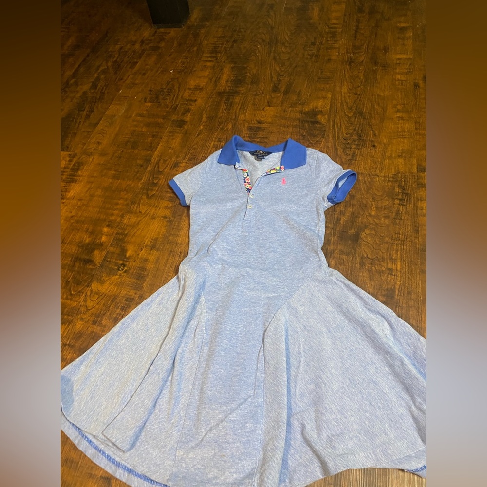 Girls Polo collared dress